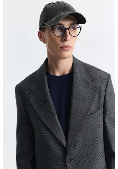 Antioch Ekose Relax Fit Blazer Ceket Yeşil
