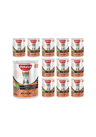 Yetişkin Kedi Somonlu Pate 400 Gr X 12 Adet