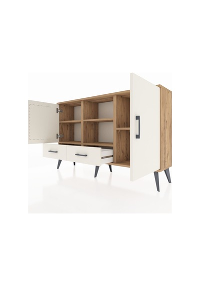 Arges Konsol 5 Raflı 2 Çekmeceli 3 Kapaklı 132x30x83 Çam-aytaşı/aytaşı Aytaşı/aytaşı Arges Konsol 5 Raflı 2 Çekmeceli 3 Kapaklı 132x30x83 Çam-aytaşı/aytaşı Aytaşı/aytaşı