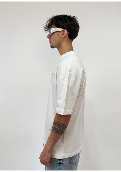 Zaee Signature Oversize Taş İşlemeli Tişört Çok Renkli