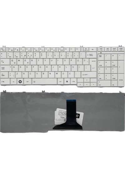 Toshiba Uyumlu Satellite L655-1gk, L655-1gl, L655-1gm, L655-1gn Klavye Tr Beyaz