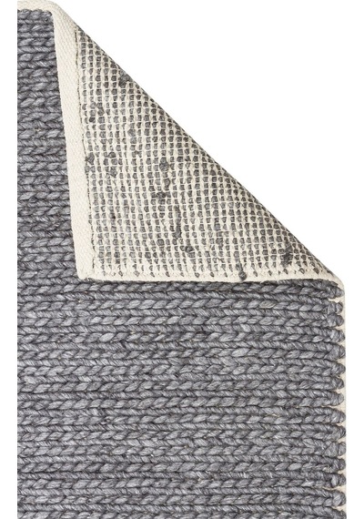 Eko Halı Jade Basketweave Grey Naturel Kazak Örgü Desenli El Dokuma Örgü Halı
