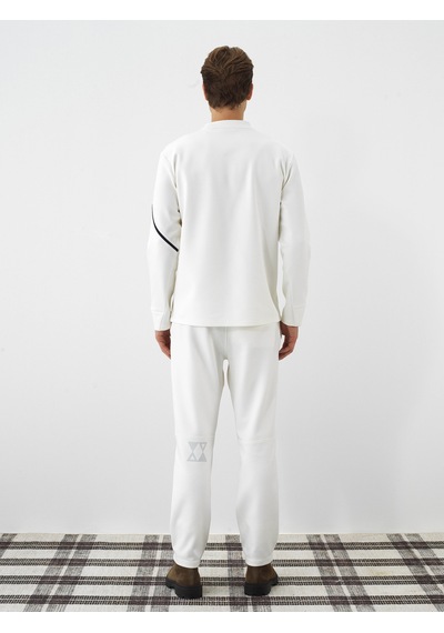 Xint Ekru Esnek Dokulu Regular Fit Sweatshirt 300338