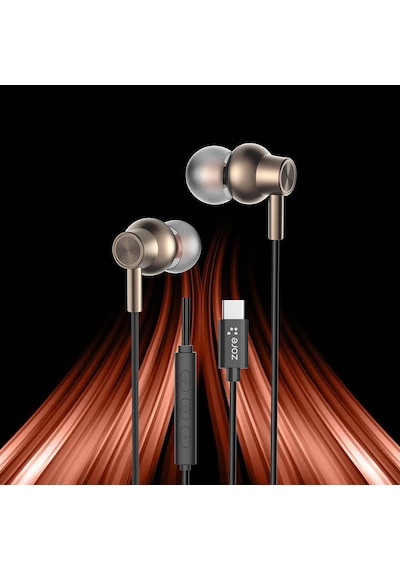 Hi-res Type-c Kablolu Kulak İçi Kulaklık 3d Surround Stereo Ses Mikrofonlu 14.2mm Sürücü Manyetik Kulaklık Type C Mikrofonlu Kulaklık