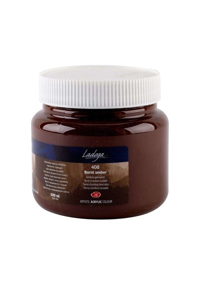 St. Petersburg Ladoga Akrilik Boya 500 Ml Burnt Umber 408 Burnt Umber