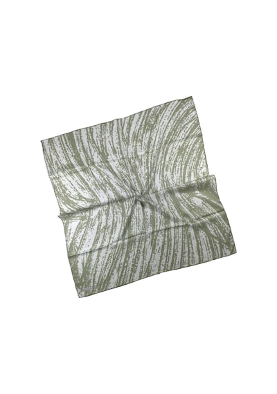 Mim Eşarp Mısırlı Eşarpları Silky Cocoon Twill Sport Eşarp Yağ Yeşili