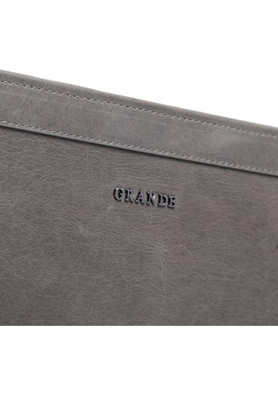 Crazy Gri Erkek 4297 Grande Deri El Çantası