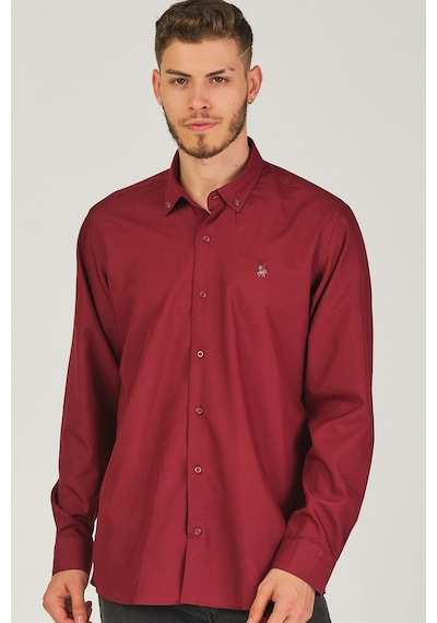 G725 DEWBERRY ERKEK GÖMLEK-KOYU BORDO Koyu Bordo