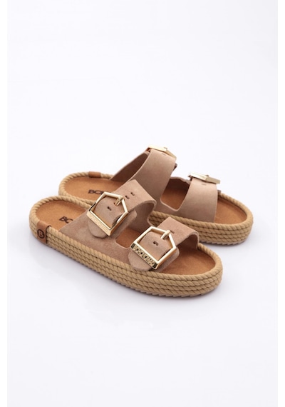 Bohonomad Sydney Kadın Tokalı Terlik SYD12-R0385 Camel