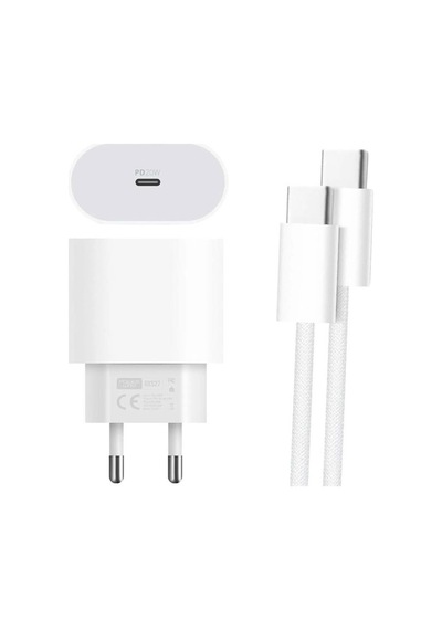 Powerway Rxs27 20w Type-c Şarj Adaptörü - Kablo Seti Apple 15 Pro-pro Max Uyumlu Standart