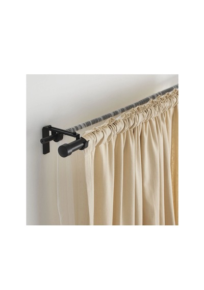 Ikea Räcka Perde Çubuğu , 120-210 Cm Siyah