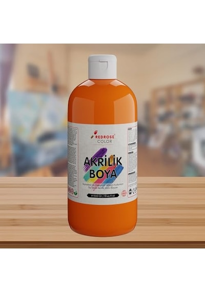 Turuncu Akrilik Boya 500 Gr 0,15 L