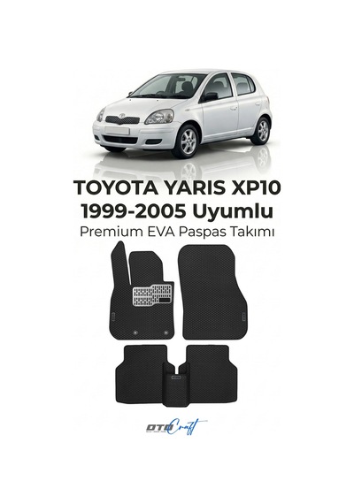 OtoCraft Toyota Yaris Xp10 1999-2005 Araca Özel 3d Havuzlu Eva Paspas Tam Set 5 Parça