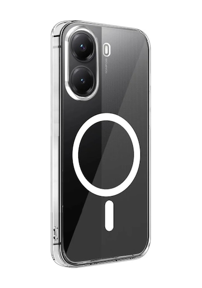 Forzacase Xiaomi Poco X7 Pro İle Uyumlu Clearmag Serisi Magsafe Özellikli Kristal Şeffaf Sert Kılıf