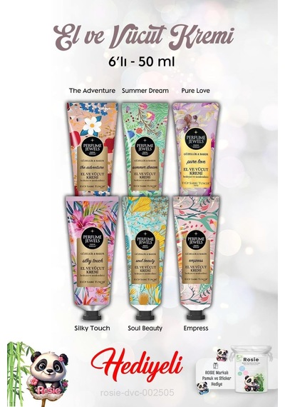 50 Ml El Kremi 6'lı Silky Touch, Pure Love, Summer Dream, The Adventure, Empress, Soul Beauty Ve Rosie