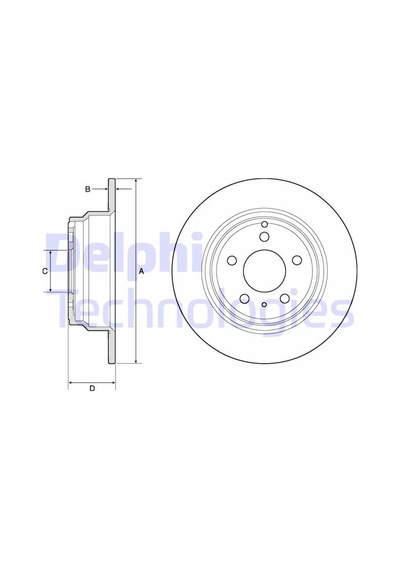 Delphı Arka Fren Aynası Volvo 850 91-97 -s70-c70-v70-960-2.0-2.5-2.5 20v-2.5tdı 97 295x5dlxhavalı Bg2842 271794 31262099 9140144