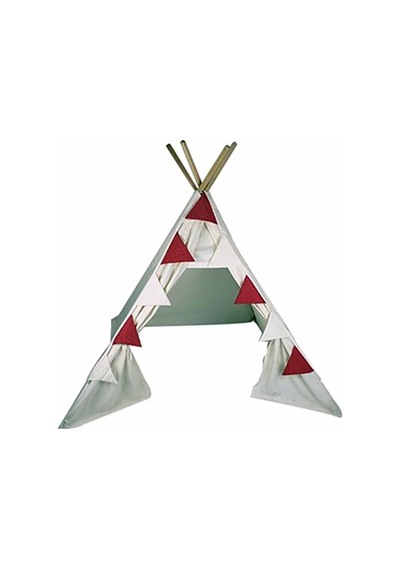 Kiddy's Teepee Süs Bayrakları - Kırmızı Puantiyeli
