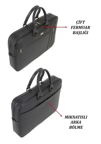 Case Club 17.3 İnç Omuz Askılı Unisex Laptop Evrak Çantası Taba