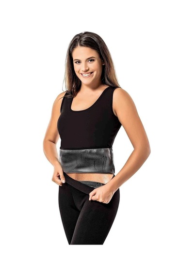 Sh Mağazacılık Unisex Korse Takım Termal Sauna Spor Korse Tayt Ve Atlet Takımı Siyah