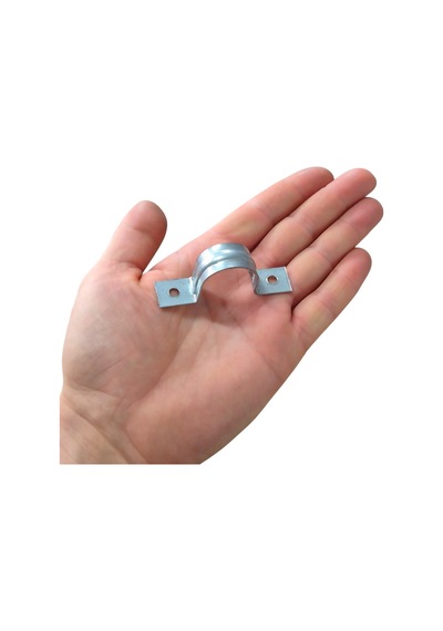 No:7 Çiftli Sac Kablo Kroşe 25mm Demir Köprü Metal Boru Tutma Bağlama Kelepçesi -10adet