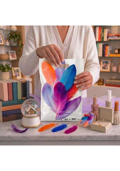Eczane Hediyelik & Alışveriş Poşeti Bio Tüy Esintisi 25 x 35 CM 100 Adet