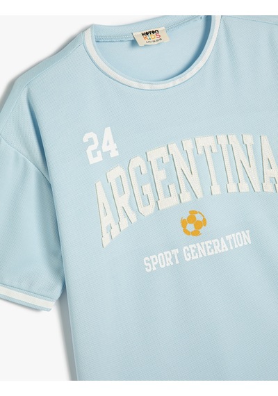 Koton Oversize Tişört Argentina Baskılı Kısa Kollu Bisiklet Yaka Mavi 4skb10577tk Mavi Koton Oversize Tişört Argentina Baskılı Kısa Kollu Bisiklet Yaka Mavi 4skb10577tk Mavi