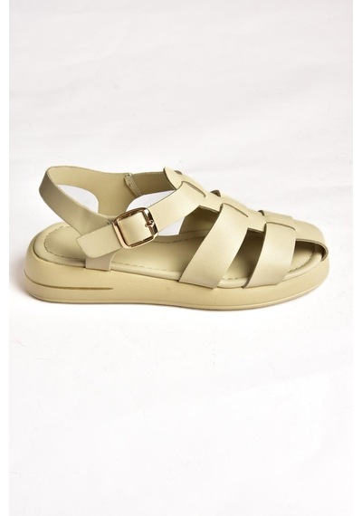 Fox Shoes S518106009 Bej Kadın Sandalet Bej