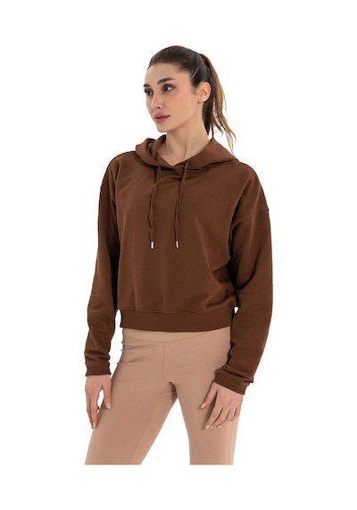 Inguz Kapüşonlu Hoodie Kahverengi