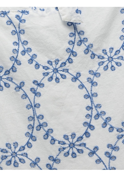 Koton Pamuklu Arkası Pencere Detaylı V Yaka Uzun Çiçekli Fistolu Brodeli Elbise Mavi Desenli 5sak80112pw Koton Pamuklu Arkası Pencere Detaylı V Yaka Uzun Çiçekli Fistolu Brodeli Elbise Mavi Desenli 5sak80112pw