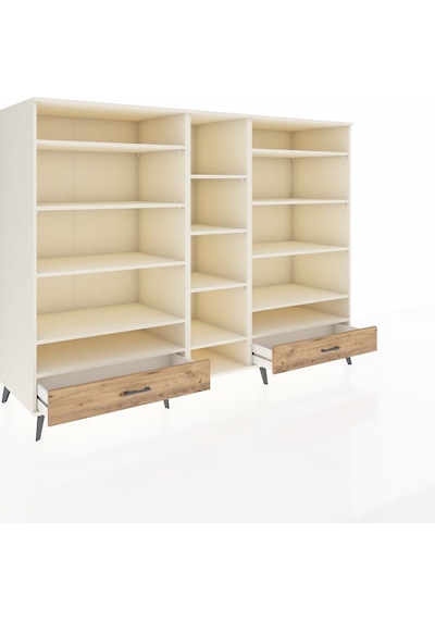 Kronos Dolap 14 Raflı 2 Çekmeceli 220x59x163 Aytaşı-aytaşı/çam Aytaşı-aytaşı/çam Kronos Dolap 14 Raflı 2 Çekmeceli 220x59x163 Aytaşı-aytaşı/çam Aytaşı-aytaşı/çam