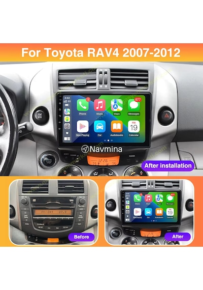 Medya Magic Toyota Rav4 2007-2012 Uyumlu Büyük Çerçeveli 6-64 Gb Multimedya Carplay 9"