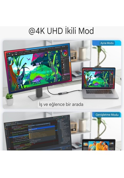 Lemorele 4k Hdmi To Type-c Dönüştürücü Adaptör Hdmi Dönüştürücü