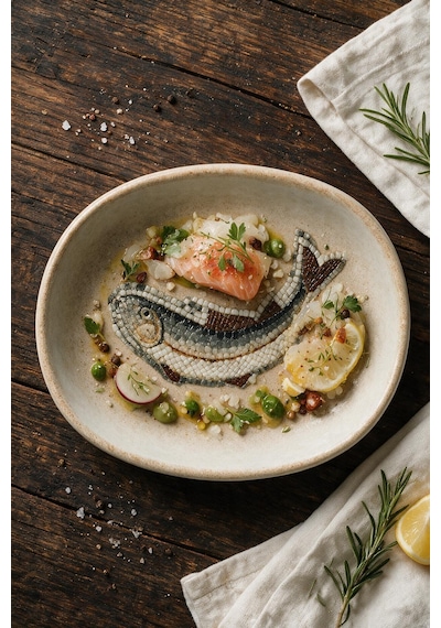 Fish Hygge 10cm 4 Adet Porselen Oval Kase Seti