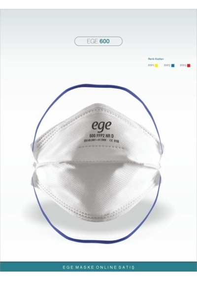 Ege Maske 600 FFP2 NR N95 Ventilsiz Maske 40'lı
