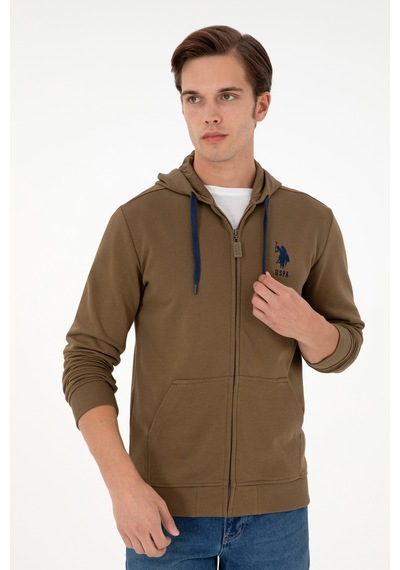 U.s. Polo Assn. Erkek Haki Sweatshirt 50289028-vr027 Haki