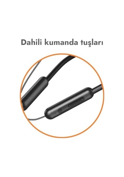 450 Saat Boyundan Askılı Bluetooth Kulaklık Ultra Uzun Pil - Enc Çift Mikrofon