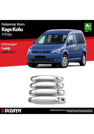 S-Dizayn Volkswagen Caddy Krom Kapı Kolu 4 Kapı 2004-2015