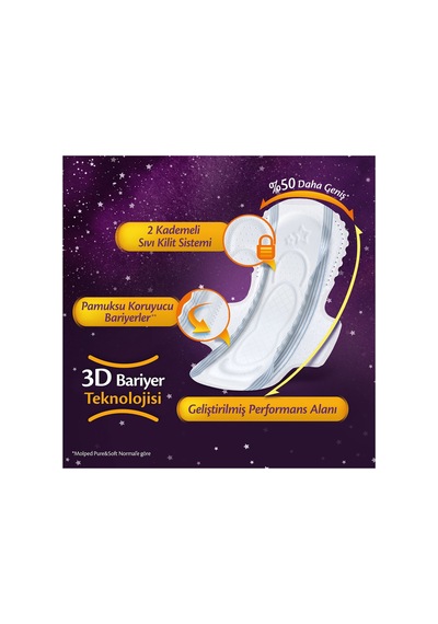 Supernight Gece Hijyenik Ped 16'lı X 6 Paket