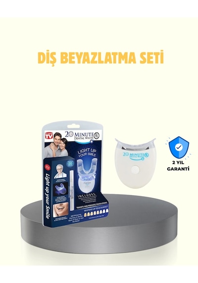 Mey İthalat Led Işıklı Profesyonel Diş Beyazlatma Seti