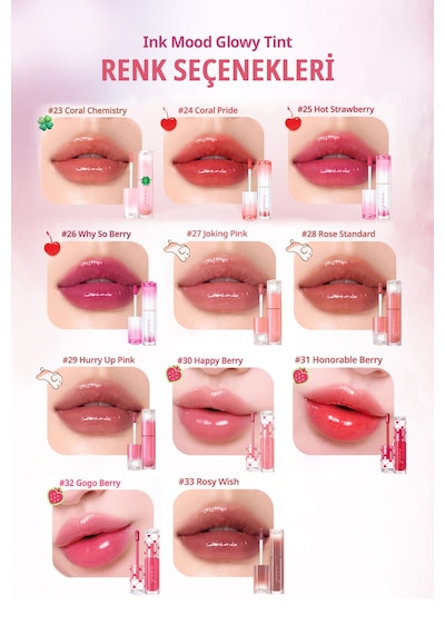 Peripera Ink Mood Glowy Tint 02  Coral Influencer