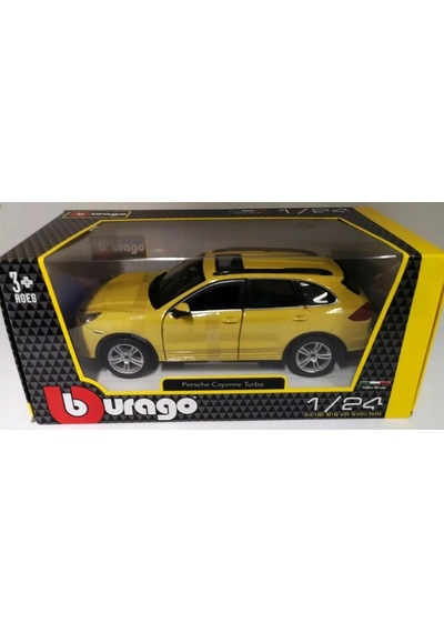 Burago Porsche Cayenne Turbo 1/24 Sarı Model Araba