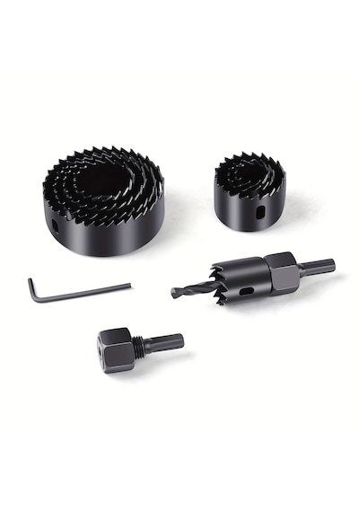 Lunaev 1in1 Buat Açma Panç Seti Metal - Ahşap - Pvc - Alçıpan - Pls. 19-22-29-32-38-44-51-64 Mm
