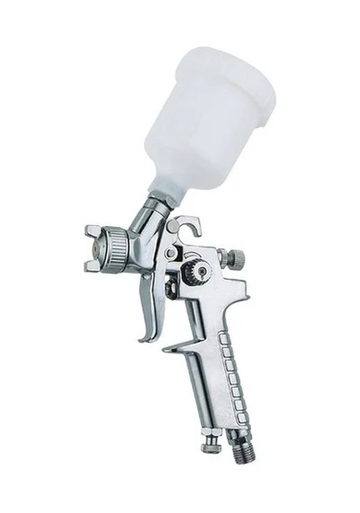 Rtm H2000 Profesyonel Gölge Boya Tabancası 125 Ml Hvlp Mini Boya Tabancası 0,8 Mm Gümüş Kabza