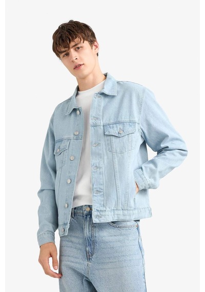 Defacto Regular Fit Jean Ceket F4741ax25aunm39 Mavi