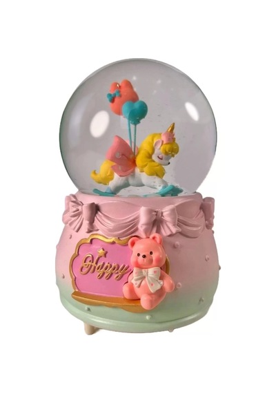 Kar Küresi Orta Boy Llm-hdy0318 Pembe, Mavi
