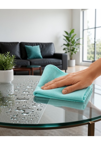 Cam Ayna Ve Parlak Yüzeyler İçin Mikrofiber Temizlik Bezi Leke Ve İz Bırakmaz 25331955