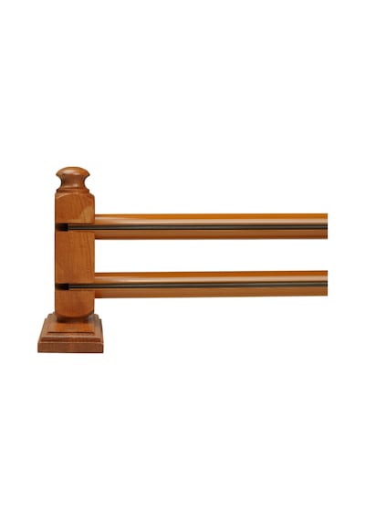 Cenova S Pile Ve Perde Düğmesi Uyumlu Çetray Çift Raylı Modern Ahşap Rustik Meşe 100 Cm Meşe