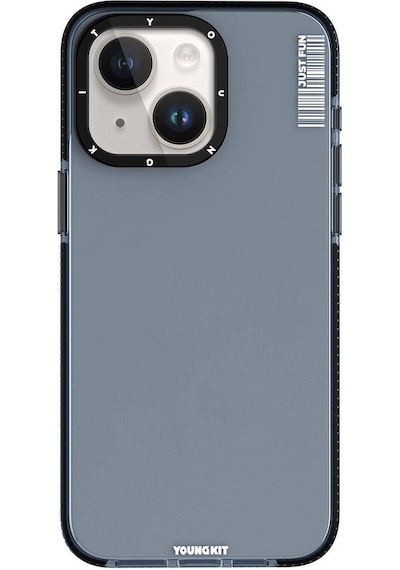 Apple Uyumlu  iPhone 15 Kılıf Pürüzsüz Düz Arka Yüzey Youngkit Crystal Color Serisi Kapak Şeffaf