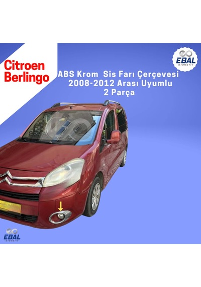 Citroen Berlingo Abs Krom Sis Farı Çerçevesi 2 Parça 2008-2012 Model Uyumlu