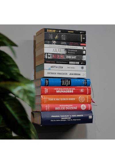 1 Adet Beyaz Kitaplık, Kitap Organizatör